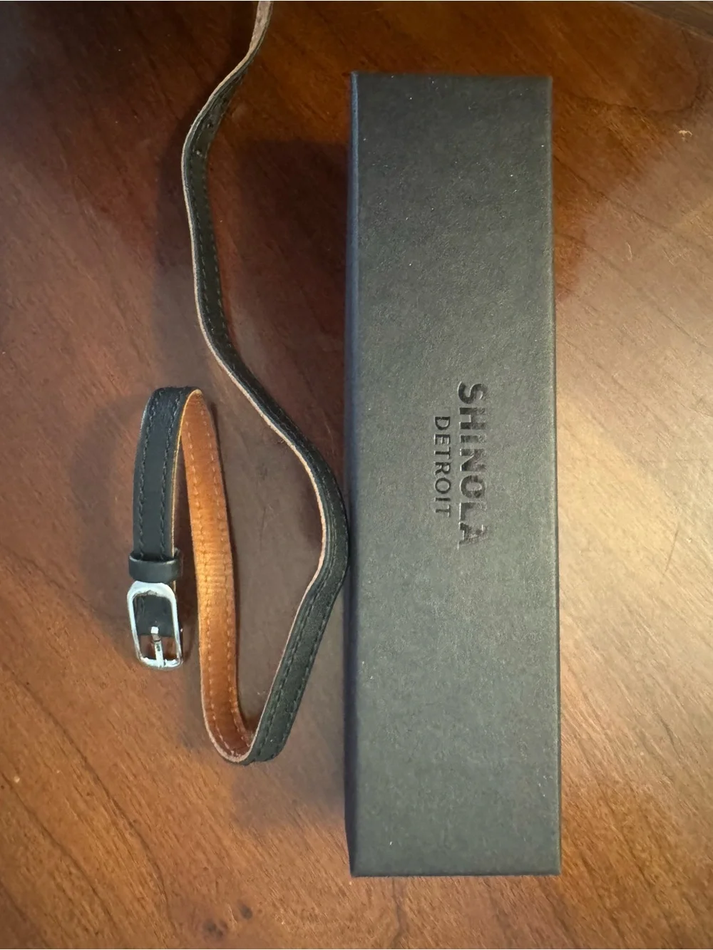 Shinola Detroit Double Wrap Leather Watch Strap